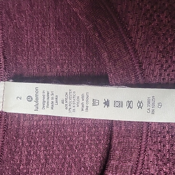 NEW Lululemon Sz 2 Swiftly Tech Short Sleeve Crew Neck Shirt Top Purple Mauve - Picture 7 of 10